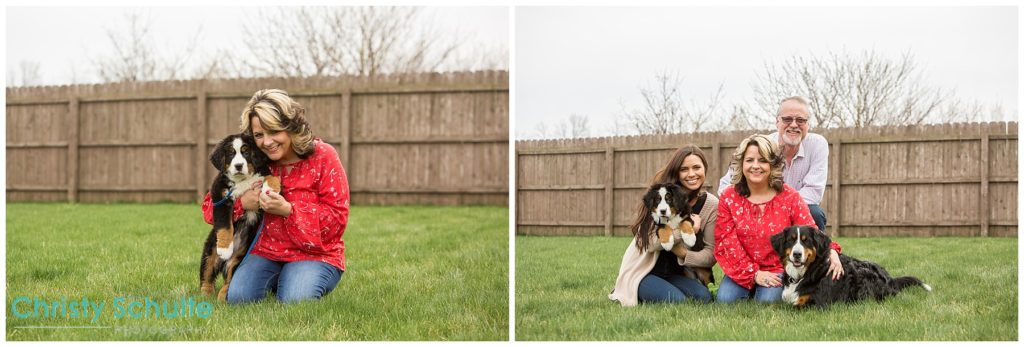 Family Photo - Bernese Mountain Dog - Pet Photographer - Photo Session